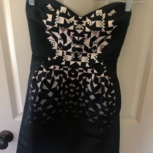 Black and white silence + noise dress